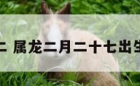 属龙二月二 属龙二月二十七出生命运如何