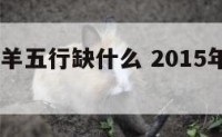 2015属羊五行缺什么 2015年属羊缺什么