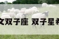 希腊文双子座 双子星希腊语