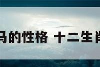十二肖马的性格 十二生肖马性格