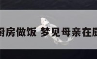 梦母亲厨房做饭 梦见母亲在厨房做饭