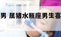 属猪水瓶座男 属猪水瓶座男生喜欢什么样的女生