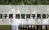 感觉双子男 感觉双子男变冷淡了