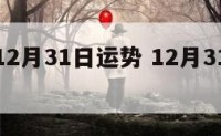 摩羯座12月31日运势 12月31号摩羯座