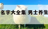 男士养生起名字大全集 男士养生馆人气最旺的名字