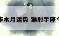 属猴射手座本月运势 猴射手座今年的运程