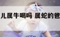 爸爸属蛇女儿属牛喝吗 属蛇的爸爸和属牛的女儿