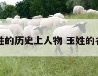 玉姓的历史上人物 玉姓的名人