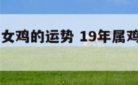 19年属相女鸡的运势 19年属鸡的全年运程