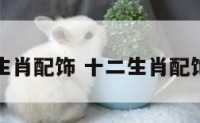 十二生肖配饰 十二生肖配饰禁忌