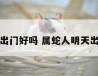 今天属蛇出门好吗 属蛇人明天出门顺利吗