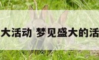 梦见重大活动 梦见盛大的活动现场