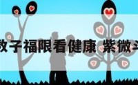 紫微斗数子福限看健康 紫微斗数福报