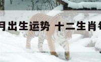 12生肖各月出生运势 十二生肖每月出生的详解
