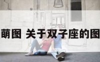 双子座的萌图 关于双子座的图片有哪些
