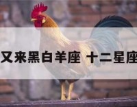 十二星座又来黑白羊座 十二星座黑白符号