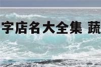 蔬菜副食店名字店名大全集 蔬菜水果副食超市名字大全