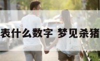 梦见杀猪代表什么数字 梦见杀猪到底好不好