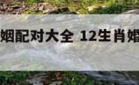 12生肖婚姻配对大全 12生肖婚姻配对大全表