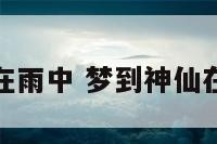 梦到神仙在雨中 梦到神仙在雨中说话