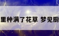 梦见厨房里种满了花草 梦见厨房有绿植