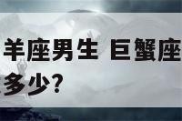 巨蟹座女生白羊座男生 巨蟹座女生和白羊座男生配对指数多少?