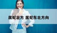 属蛇北方 属蛇东北方向
