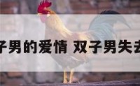 失去双子男的爱情 双子男失去真爱后