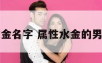 男孩水金名字 属性水金的男孩名字