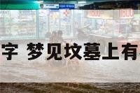 梦见坟上有数字 梦见坟墓上有树是什么意思