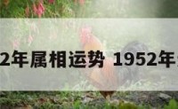 1952年属相运势 1952年运程