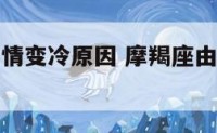 摩羯座由热情变冷原因 摩羯座由热情变冷原因是什么