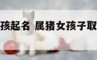 春天属猪女孩起名 属猪女孩子取什么名字好听有内涵