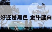 金牛座白色好还是黑色 金牛座白色是什么漆