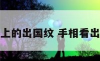手相上的出国纹 手相看出国纹