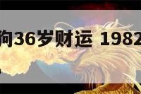 1982属狗36岁财运 1982属狗人2021运气