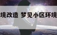 梦见小区环境改造 梦见小区环境改造什么意思