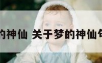 梦的神仙 关于梦的神仙句子