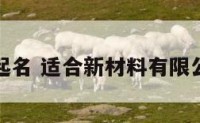 新材公司起名 适合新材料有限公司的名字