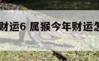 属猴今年财运6 属猴今年财运怎么样2023