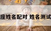 测试星座姓名配对 姓名测试星座秀