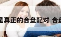 这才是真正的合盘配对 合盘知识