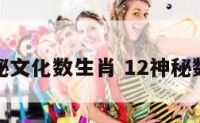 神秘文化数生肖 12神秘数字