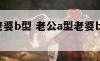 老公a型老婆b型 老公a型老婆b型容易凝血吗