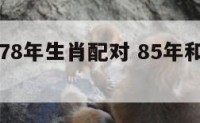 85年跟78年生肖配对 85年和78年差几岁