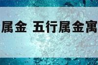 寓意健康五行属金 五行属金寓意吉祥的字解释大全