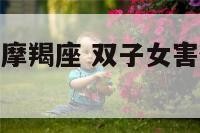 双子女说很怕摩羯座 双子女害怕爱上你的状态