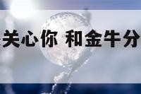 金牛座分手还关心你 和金牛分手了他还关心我