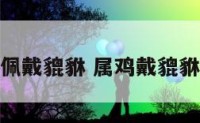 属鸡的男士佩戴貔貅 属鸡戴貔貅吊坠好不好