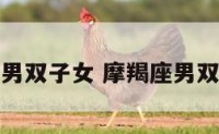 摩羯座男双子女 摩羯座男双子女生